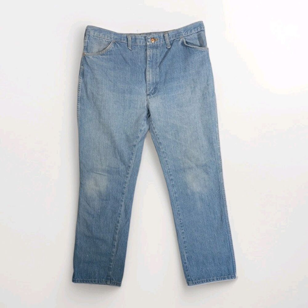 Vintage Rustler Jeans Mens 36x30 Denim Stone Acid Washed 80s USA See Pics (88)